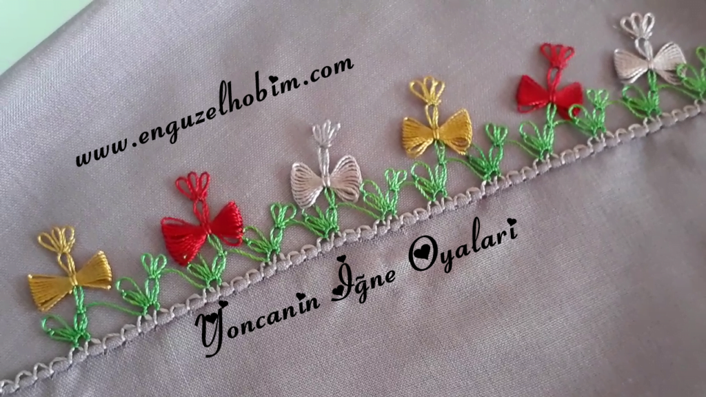 Fiyonklu Çok Güzel Çıtı Pıtı İğne Oyası