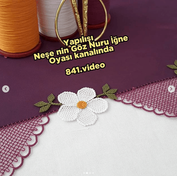 iğne oyası örnekleri