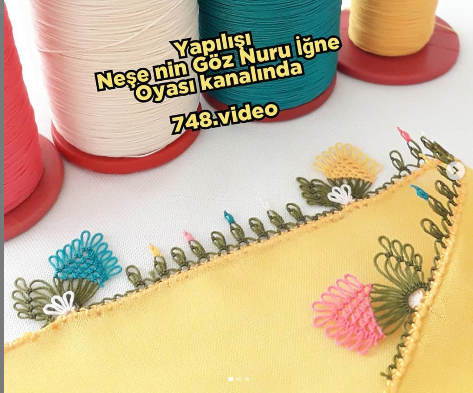badem iğne oyası çeşitleri