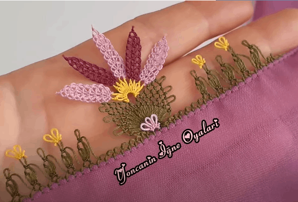 gösterişli iğne oyası modeli
