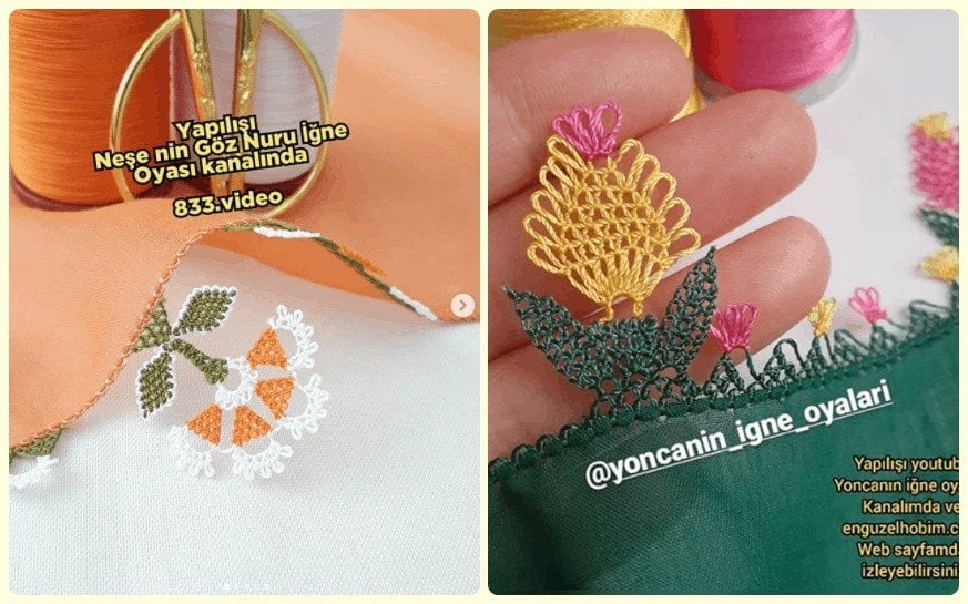 Sonbaharın En Şık En Gösterişli İğne Oyası Modelleri