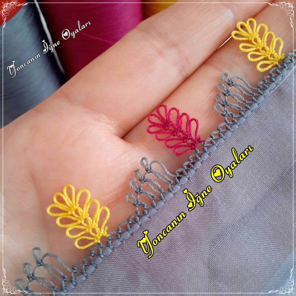 sıralı çıtı pıtı iğne oyası modelli
