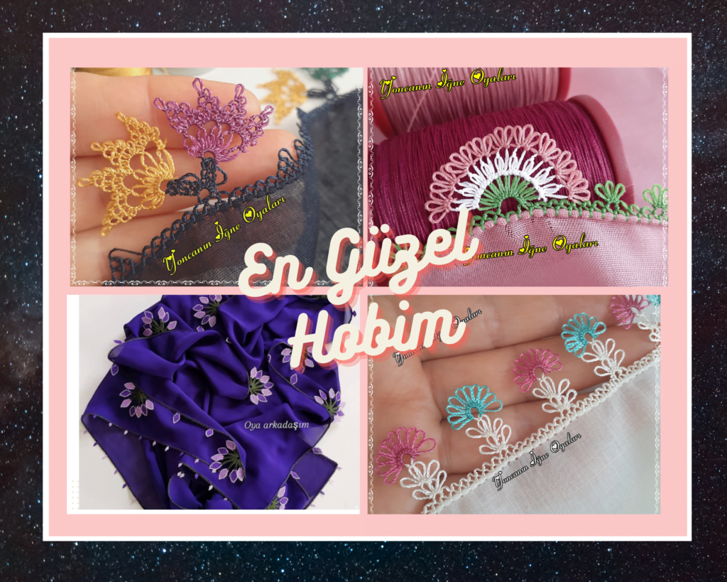 En Güzel İğne Oyası Yazma Tülbent Modelleri