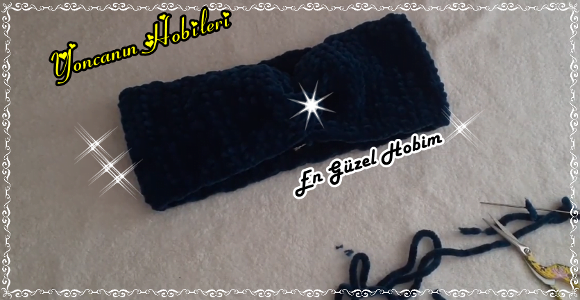 Kolay Ve Yumuşacık Örgü Bandana Modelli kolay örgü modelli