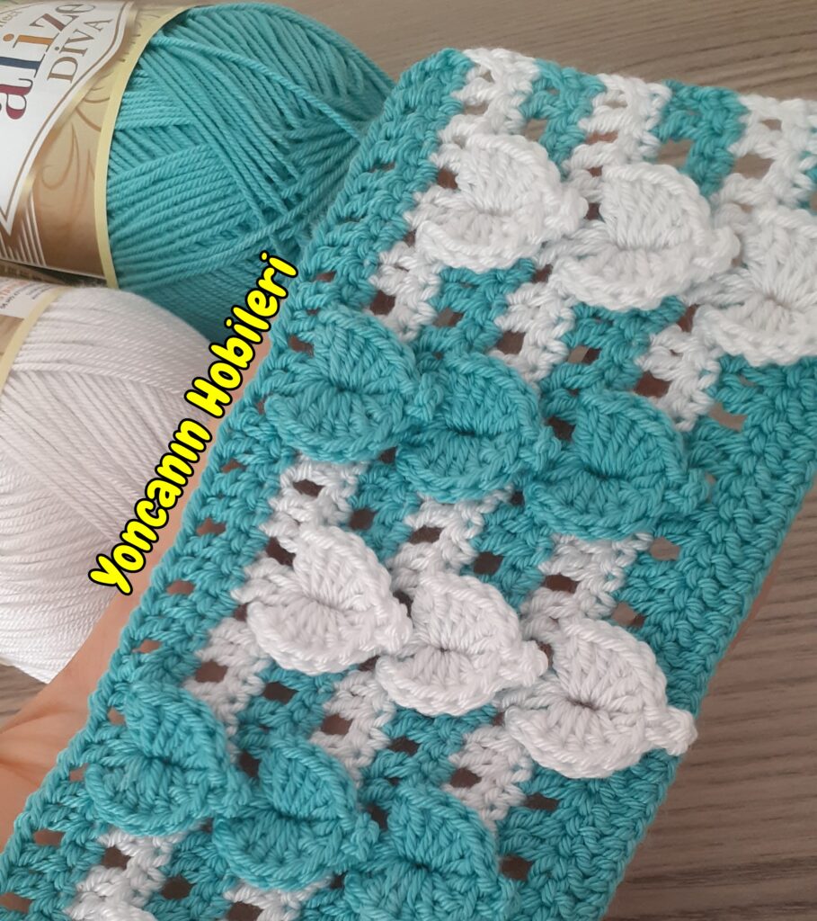 kabak yaprağı örgü modeli