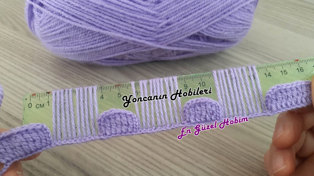 Çok Beğeneceğiniz Cetvel İle Yapılan Örgü Modeli