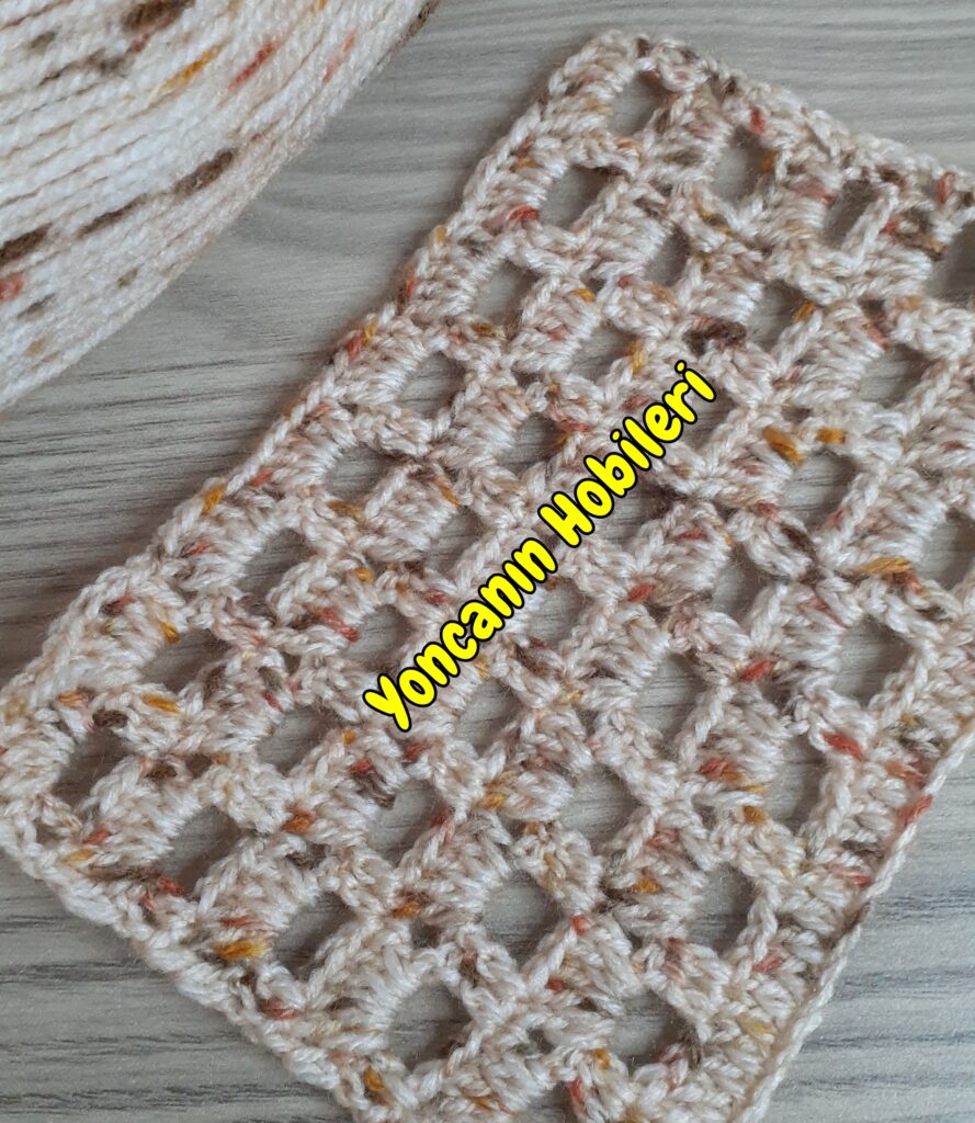 Tığ İşinden Kafes Örgü Modeli