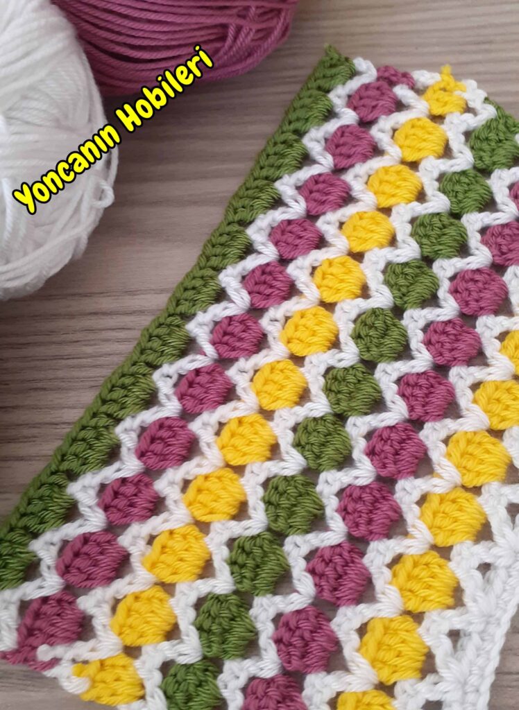 cıvıl cıvıl rengarenk örgü modeli