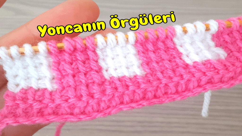 Çeyizlik Damalı Örgü Modeli Yapımı 2021 örgü modelleri