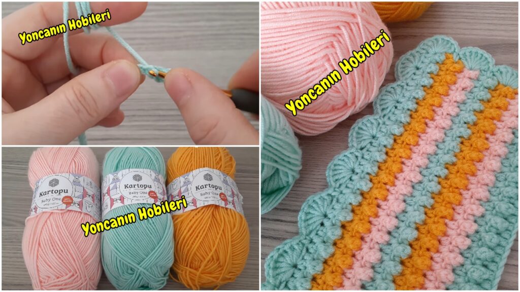 Cıvıl Cıvıl Rengarenk Tığ Örgü Modeli