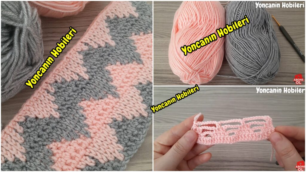 Tığ İşinden Zigzag Örgü Modeli Yapımı