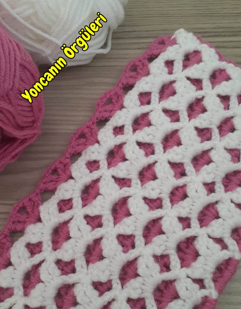 Çift Taraflı Tığ Örgü Modeli Yapımı kolay örgü modeli