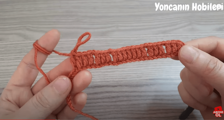 Çok Kolay Burgulu Zincir Örgü Modeli örgü yapımı
