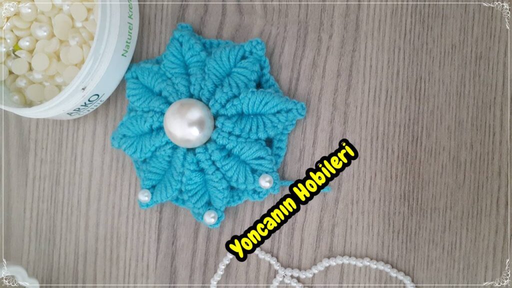 Crochet Flower With 3D Muhteşem çiçek örgü modeli yapımı MUHTEŞEM ŞAHANE ÖRGÜ MODELİ
