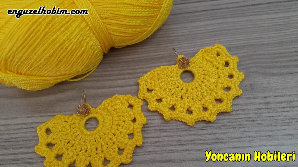 yeni örgü modeli anlatımlı yapılışı easy crochet earrings
