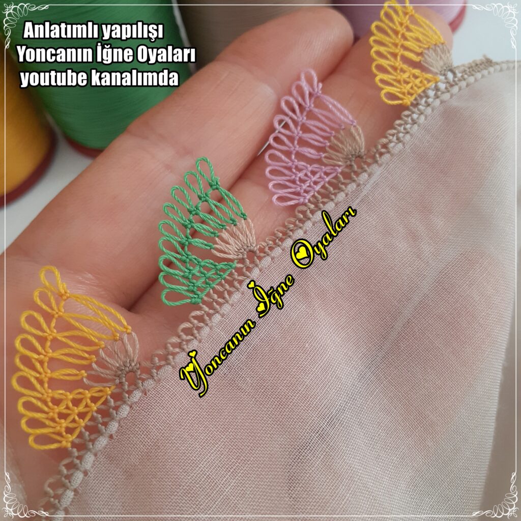 cıvıl cıvıl rengarenk iğne oyası modelleri