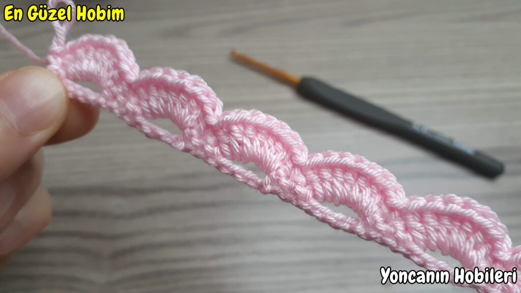 kolay şal için köprü örgü modeli yapımı