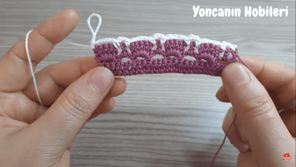 tığ işi yazlık örgü modeli detaylı görünüm
