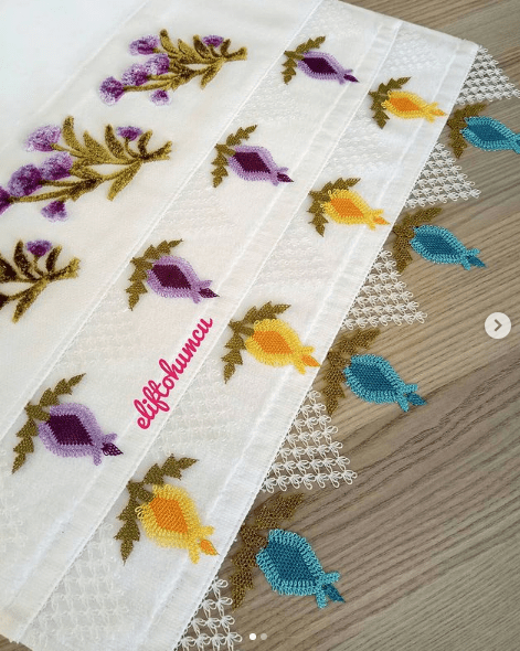 Komşu Çatlatan Yazma ve Havlu Kenarı İğne Oyası Modelleri şık iğne oyası havlu kenarı modelleri