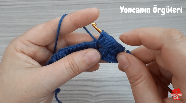 battaniye için tunus işi örgü modeli örneği