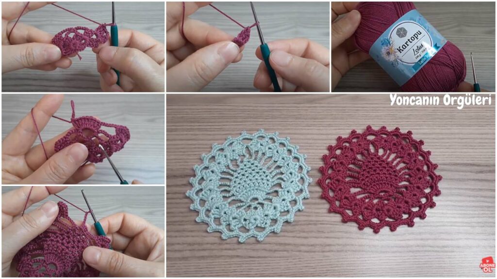bademli tığ işi örgü modeli yapımı adım adım anlatım