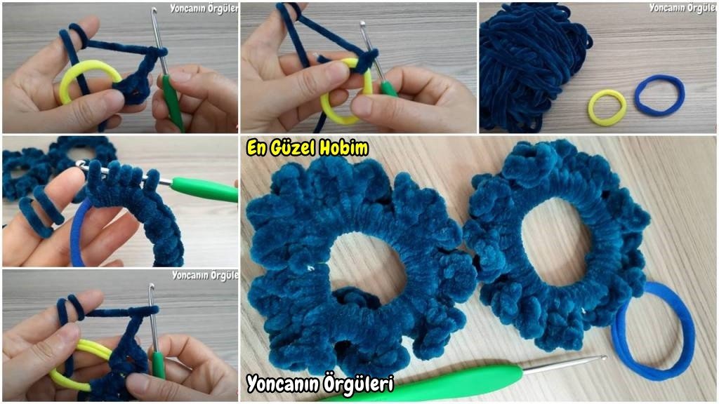Tığ İşi Kolay Lastikli Toka Örgü Modeli-Rubber Buckle Knitting Pattern