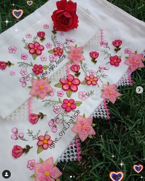 iğne oyası havlu kenarı modelleri