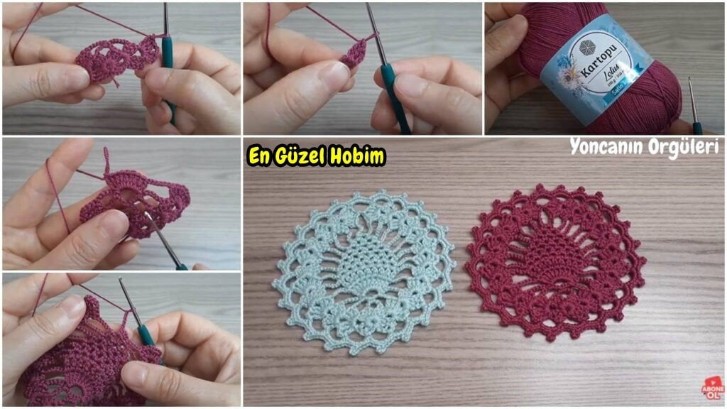 Bademli Tığ İşi Örgü Modeli Yapımı | Kolay Almond Knitting Örgü Anlatımı