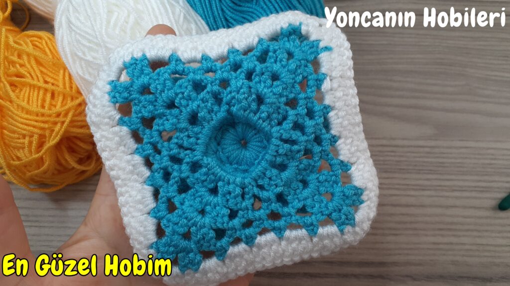 örgü kare motifi