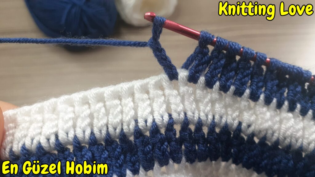 Yeni Tunus İşi Kolay Örgü Modeli tığ işi örgü modelleri