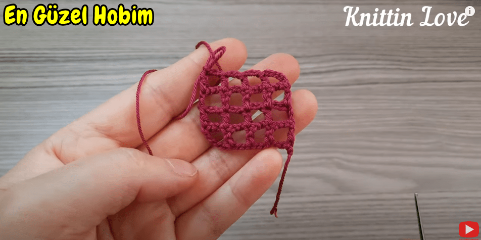 Tığ İşi Çok Kolay Örgü Motif Modeli tığ işi örgü modelleri
