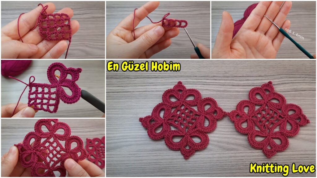 Tığ İşi Çok Kolay Örgü Motif Modeli