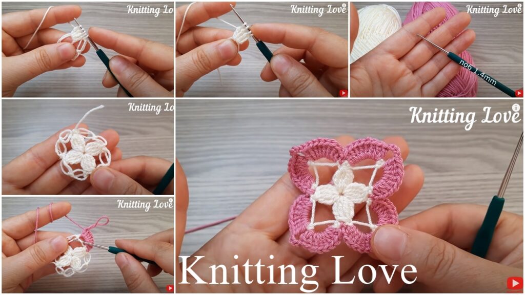 easy crochet flower pattern