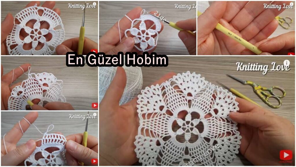 Tığ işi Şahane Dantel Motifi 2022