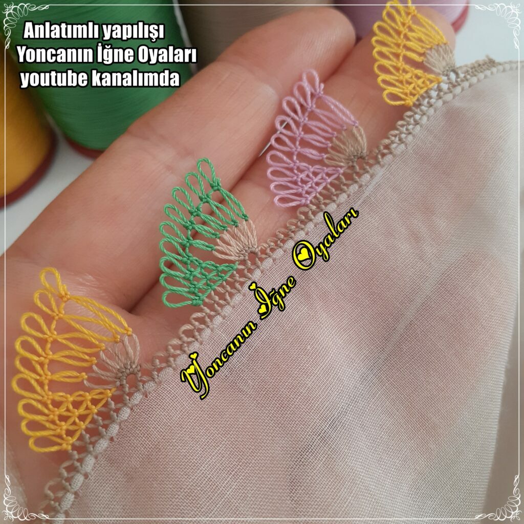 cıvıl cıvıl rengarenk iğne oyası modelleri
