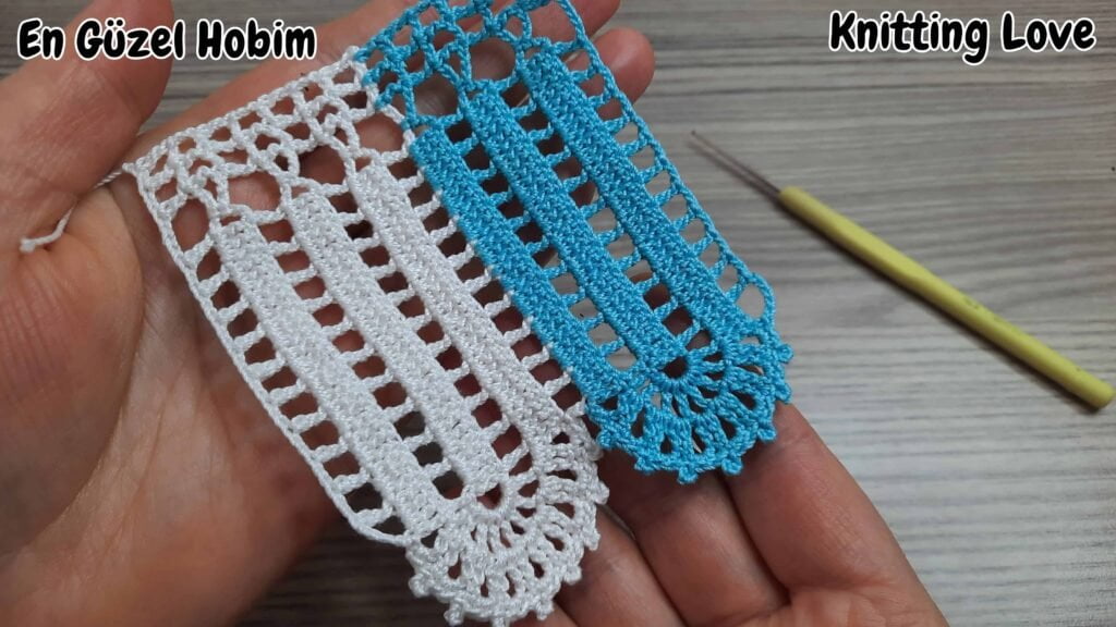 çift taraflı dantel örgü modelleri