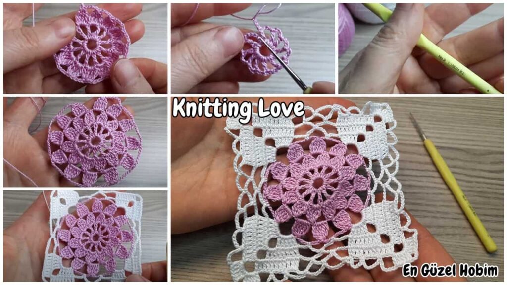 Çok Güzel Tığ İşi Kare Dantel Örgü Modeli