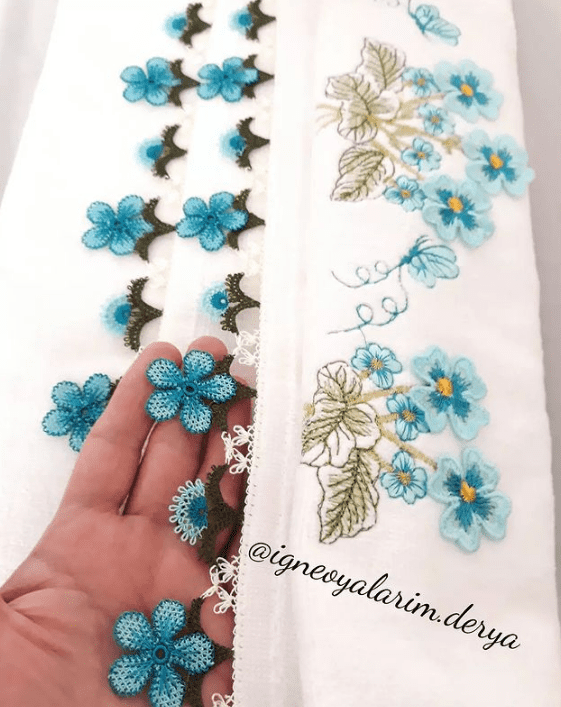 en ağır iğne oyası havlu kenarı modelleri