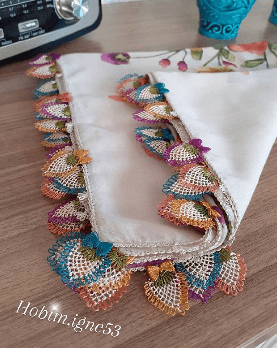 iğne oyası yazma kenarı modelleri