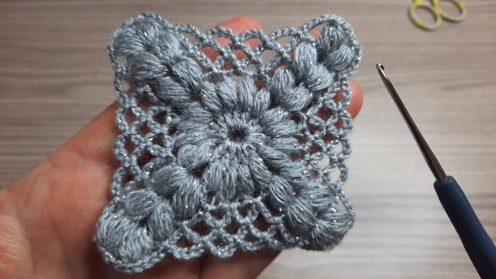 simli tığ işi örgü modeli