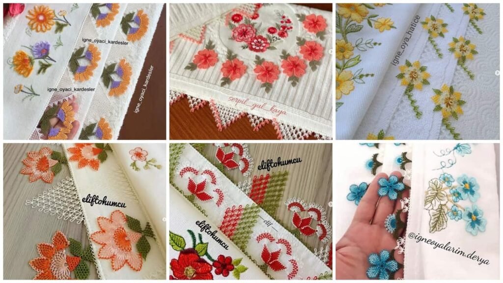 En Güzel En Yeni İğne Oyası Havlu Kenarı Modelleri