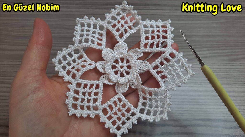 dikkat çeken şık tığ işi örgü modeli crochet pattern
