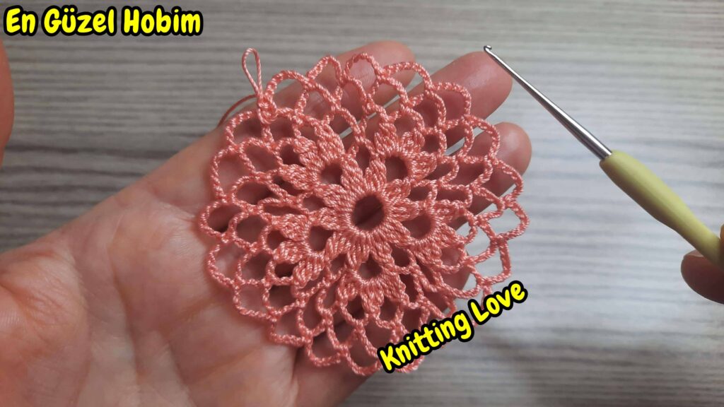 boncuklu şal örgü modeli crochet