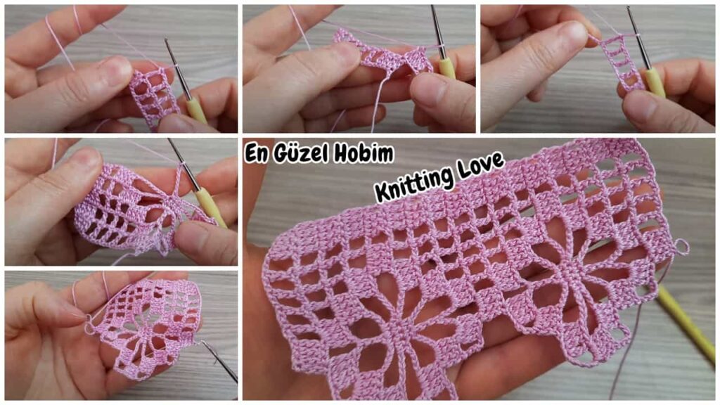 Pike Kenarı En Güzel En Yeni Tığ İşi Örgü Modeli