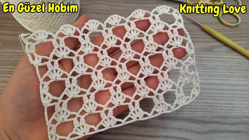 delikli tığ işi örgü modeli
