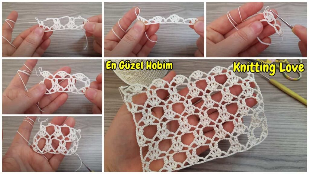 Fantastik Delikli Muhteşem Tığ İşi Örgü Modeli