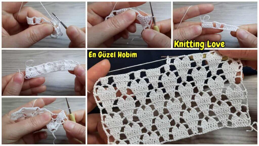 Şahane Kolay Tığ İşi Örgü Deseni Yapımı