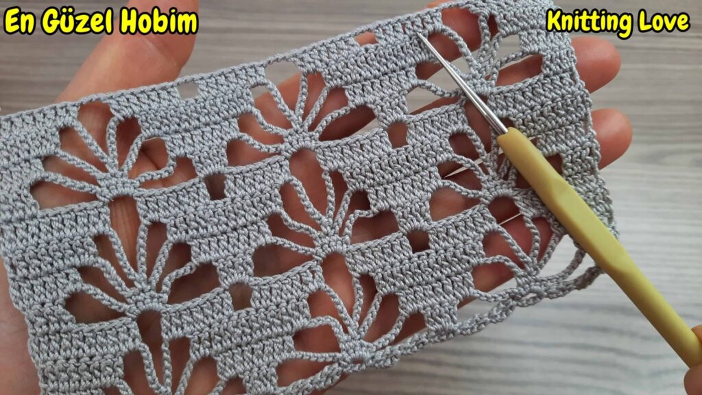 Endemik Çiçekler Tığ İşi Örgü Modeli Yapımı