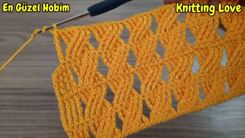 yeni tığ işi örgü desen detay