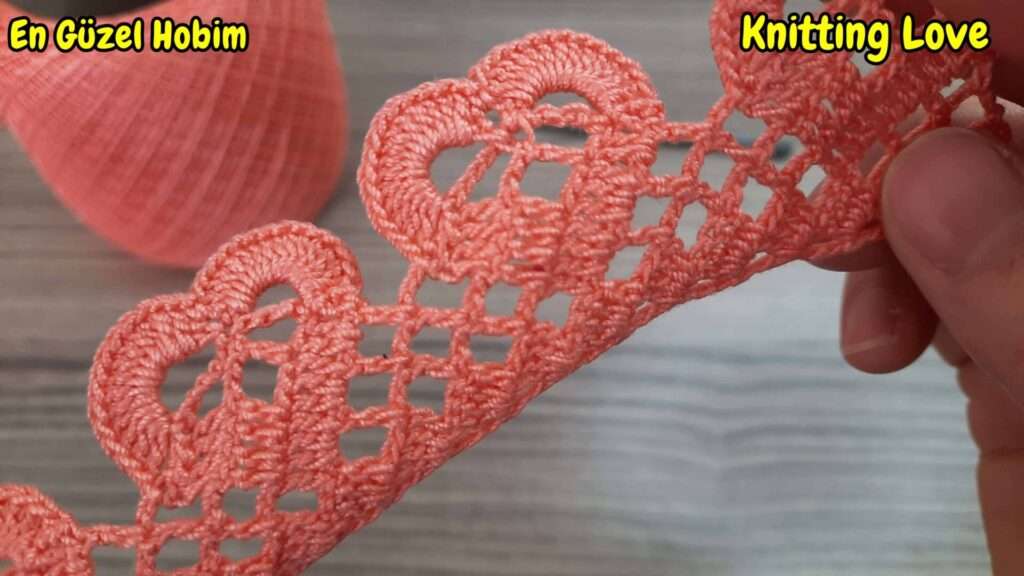göz alıcı tığ işi kenar örgü modeli